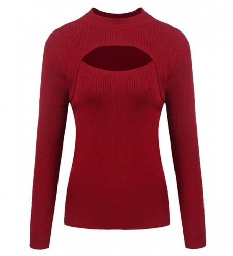 Acecor Keyhole Lightweight Turtleneck Pullover