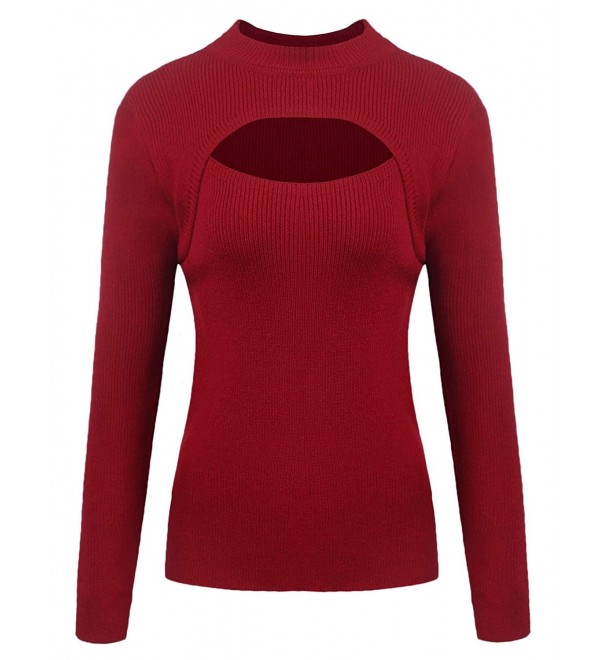 Acecor Keyhole Lightweight Turtleneck Pullover
