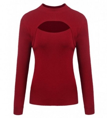 Acecor Keyhole Lightweight Turtleneck Pullover