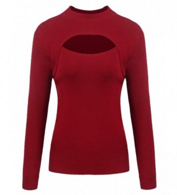 Acecor Keyhole Lightweight Turtleneck Pullover