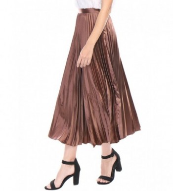 Allegra Womens Accordion Pleats Metallic