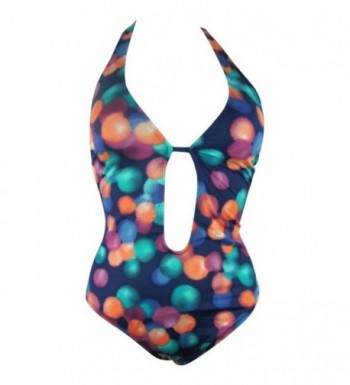 Bar III Dot Print One Piece Swimsuit