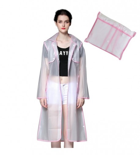Waterproof Raincoat Lightweight Semi transparent Reusable