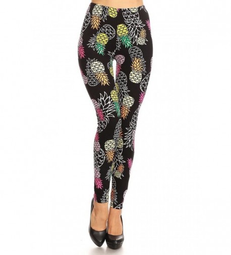 Leggings Mania Womens colorful Pineapple