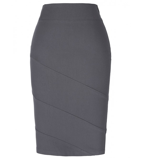 Women's Stretchy Cotton Pencil Skirt Slim Fit Business Skirt - Kk269 ...