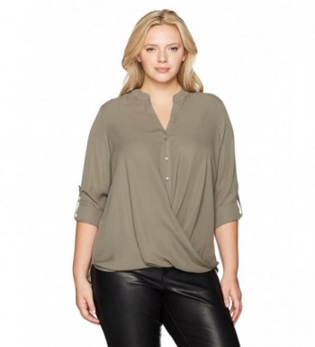 London Times Womens Button Blouse