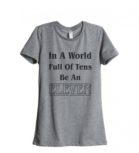 Eleven Womens Relaxed T Shirt Heather