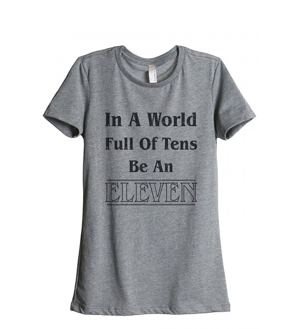 Eleven Womens Relaxed T Shirt Heather