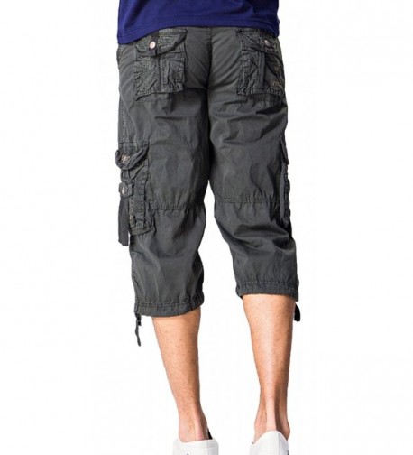 Men's Casual Cotton Twill Cargo Shorts Pant Lightweight Outdoor Wear ...