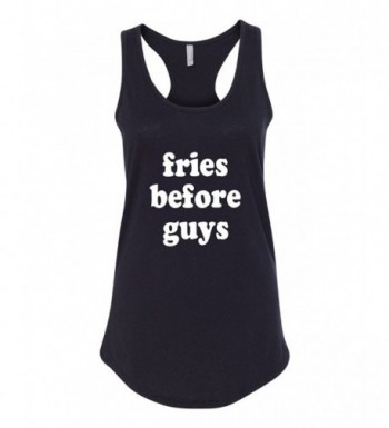 Fries Before Womens Ladies Racerback