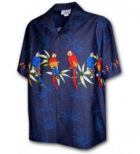 Cotton Hawaiian Shirts Parrot 440 3636