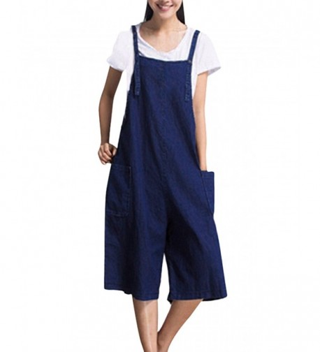 StyleDome Sleeveless Playsuits Jumpsuit Overalls