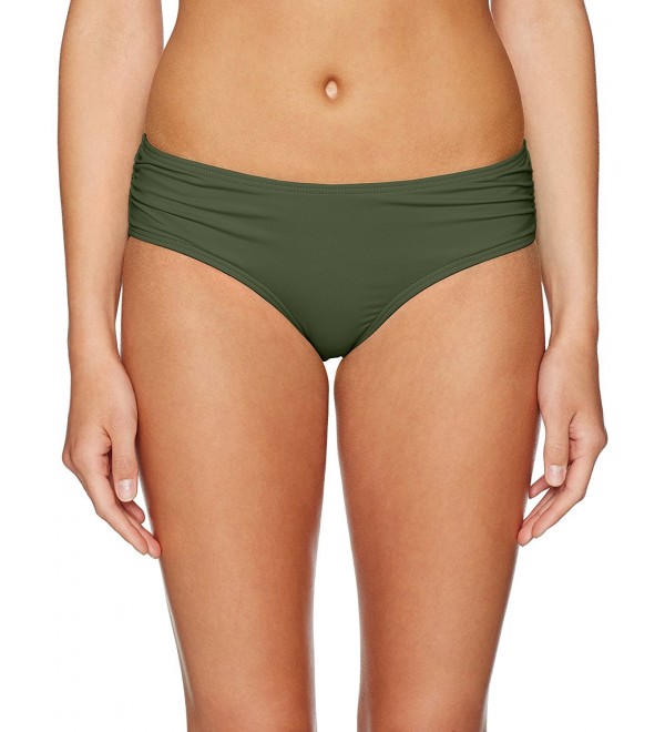 Womens Classic Solids Shirred Bikini