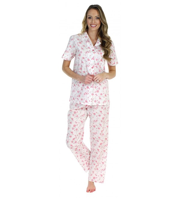 Sleepyheads Womens Sleepwear Button Up STCP149SPR LRG
