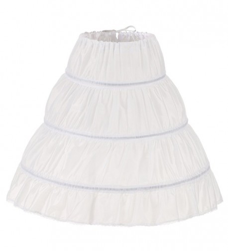 NUOMIQI Girls Petticoat Flower Crinoline