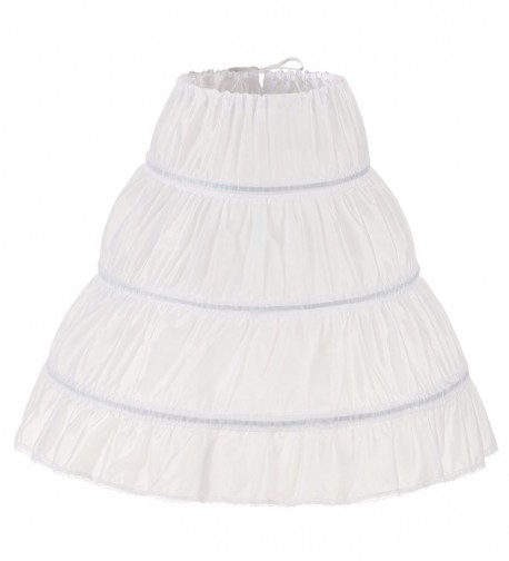 NUOMIQI Girls Petticoat Flower Crinoline