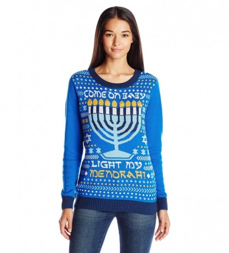 Ugly Christmas Sweater Womens Menorah