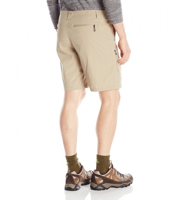 Men's Traveller Fixed Waist Shorts - Khaki - CR11MUGOLBN