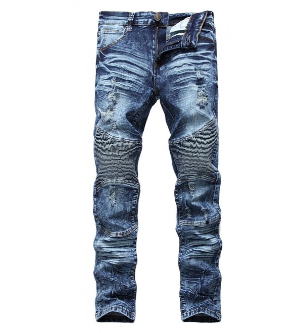 Biker Skinny Ripped Distressed Destroyed