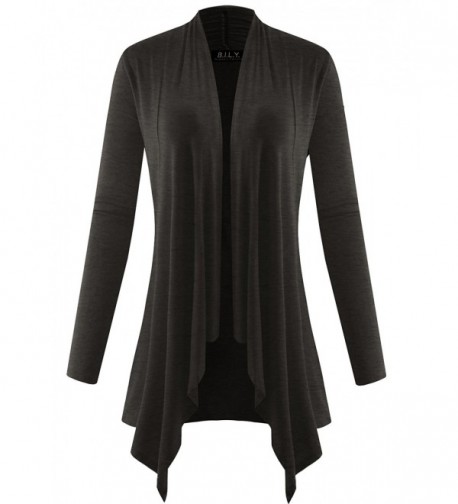 B I L Y Womens Cardigan Charcoal X Large