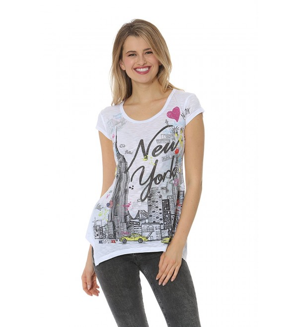 Womens Sketch collage Short Sleeve