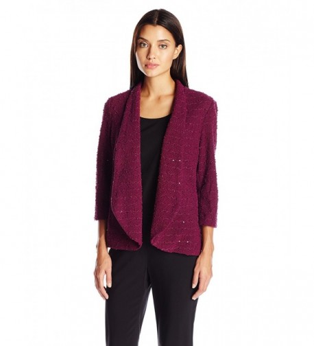 Alfred Dunner Womens Boucle Sequins