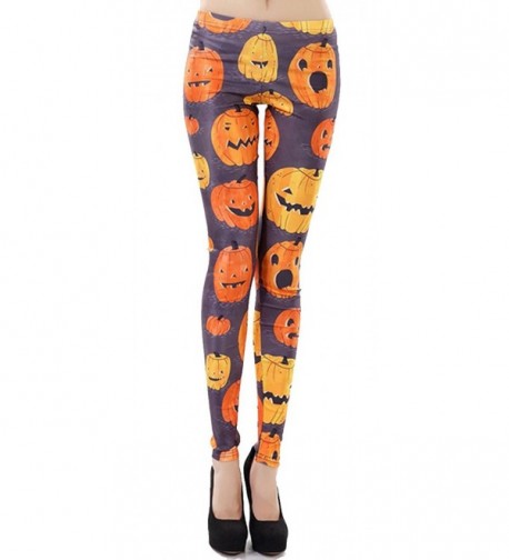 Thenice Halloween elasticity Leggings Pumpkin