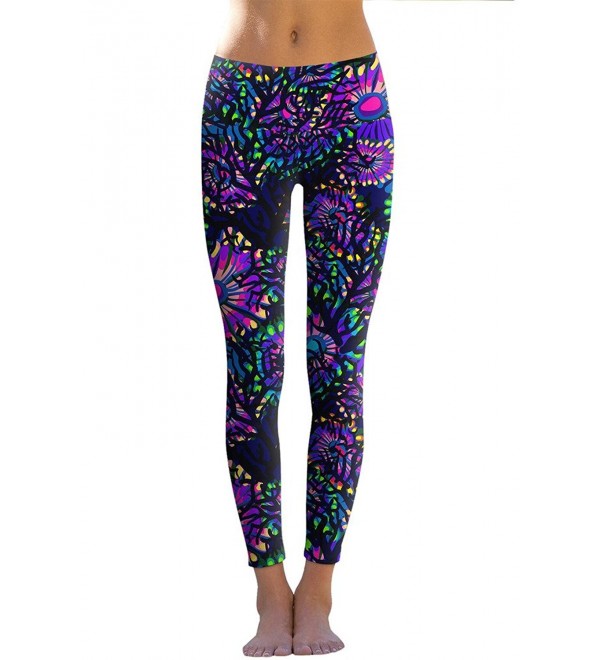 Activewear Running Yoga Leggings Dry-Fit Workout Printed Pants ...