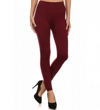 Shosho Leggings Slimming Compression Burgundy