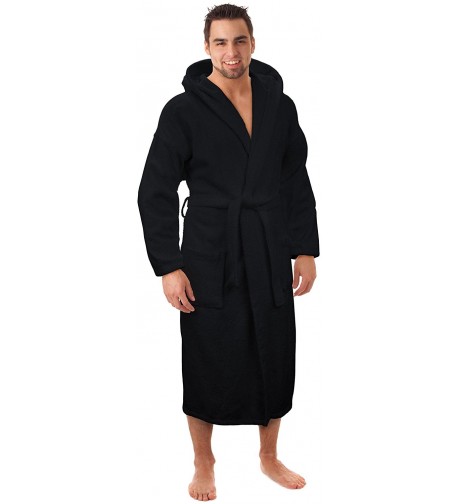 Hooded Terry Bathrobe Turkey Black S