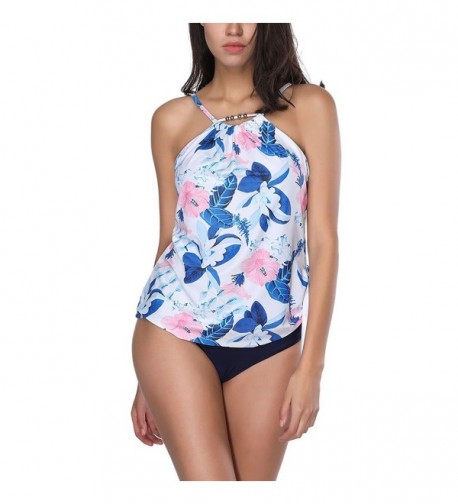 SELUXU Tankini Printed Bathing Swimsuit