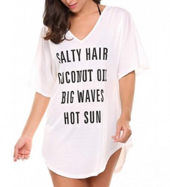 Zeagoo Sleeve Letters Swimwear Cover UPS