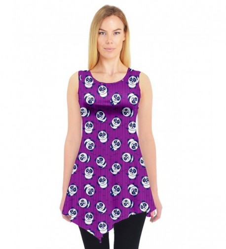 PattyCandy Womens Purple Bamboo Sleeveless