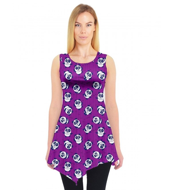 PattyCandy Womens Purple Bamboo Sleeveless