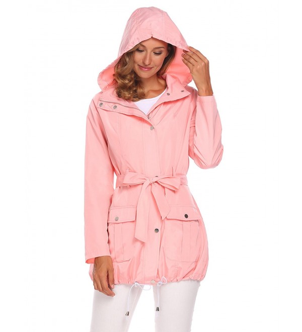 Womens Lightweight Raincoat Hooded Waterproof Active Outdoor Rain ...