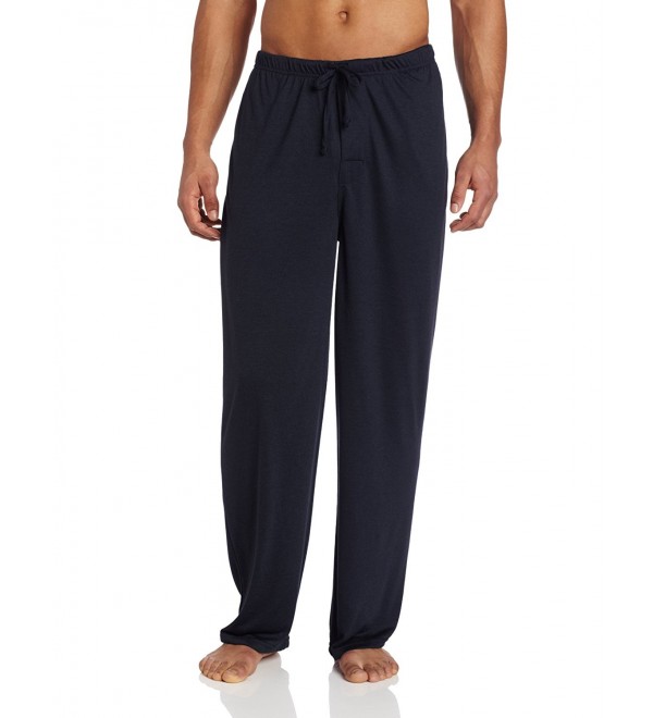 Mens Soft Knit Pant - Navy - C411C2BPQYH