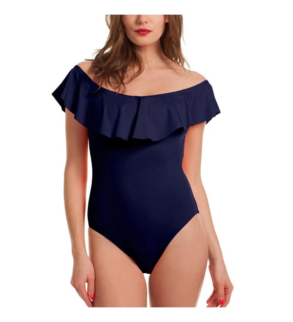 Mycherish Shoulder Monokini Swimsuit Swimwear