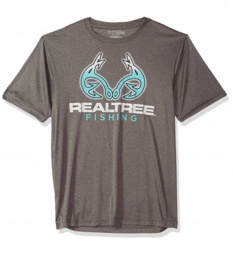 Realtree Active Graphic T Shirt Charcoal