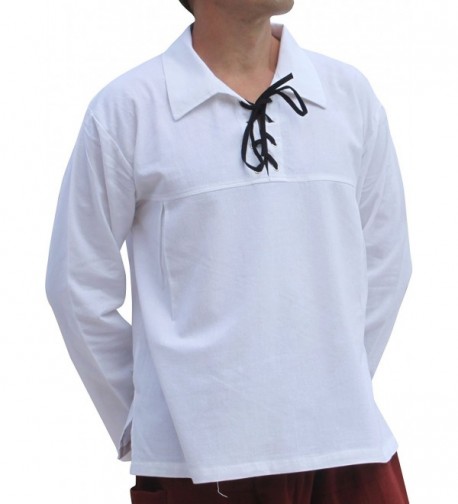 RaanPahMuang European Poets Collar Long Sleeve Medieval Tied Collar ...