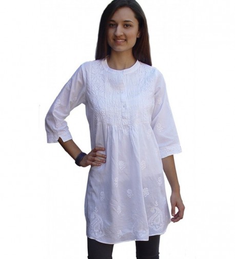 Ayurvastram Cotton Embroidered Tunic Blouse