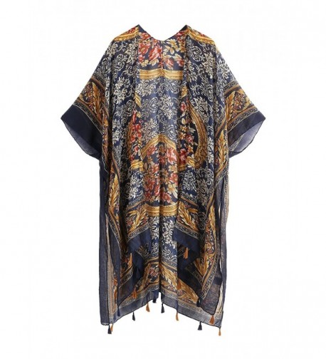 SweatyRocks Kimono Vintage Floral Multicolor