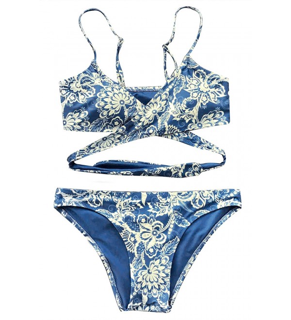 Cupshe Fashion Printing Crisscross Swimwear