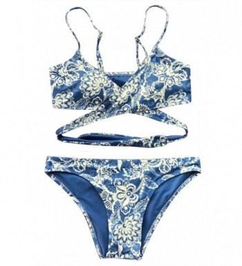 Cupshe Fashion Printing Crisscross Swimwear