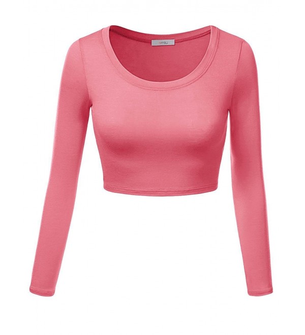 Simlu Womens Crop Long Sleeve