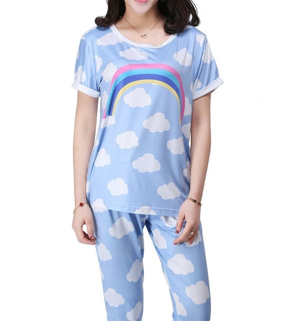 MyFav Sleepwear colorful Rainbow Clound