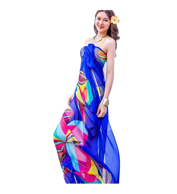 GERINLY Chiffon Sarong Wrap Geometrical