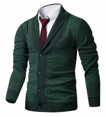 HARRISON83 Button Cardigan Sweater A_NS1095 KHAKI 3XL