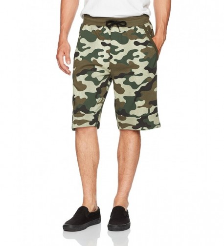 Southpole Fleece Jogger Shorts Woodland