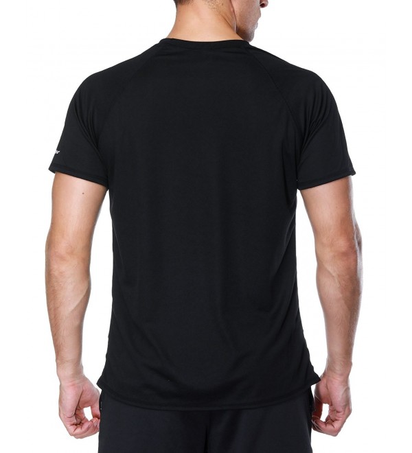 Men's Short Sleeve Rash Guard Loose Fit Swim Shirts UPF 50 Rashguard ...