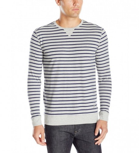 Nautica Striped Sleeve Heather Medium